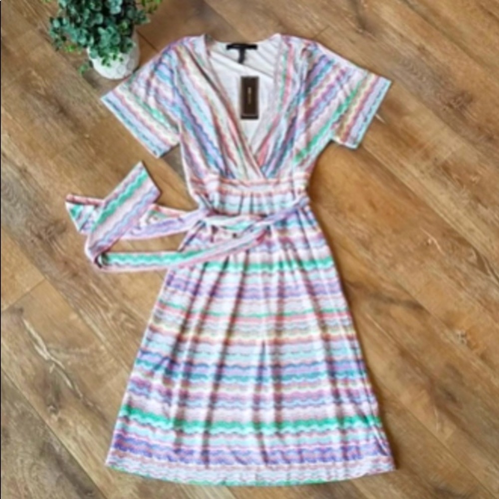 NWT BCBG Avery Multicolored Dress XS